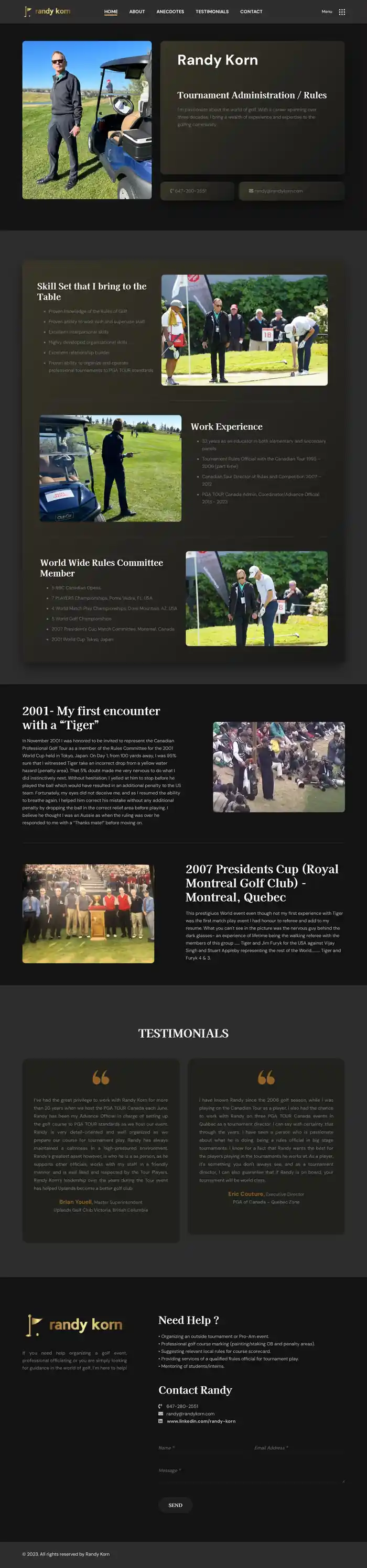 Professional Website for Randy Korn & Associates