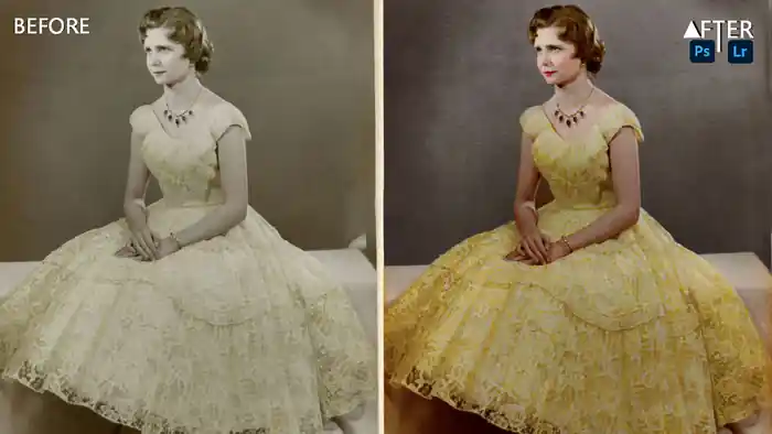 I can old damage restoration photo repair edit natural beauty skin retouch