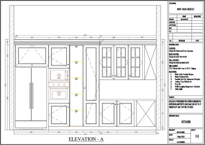 I can do Joinery & Fit out design, millwork, 2D Shop drawing, 3d Render