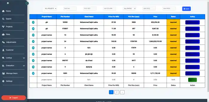 I can provide Real Estate Management Web App | Property & Payment System