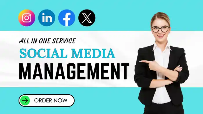 I can be your social media manager and content creator