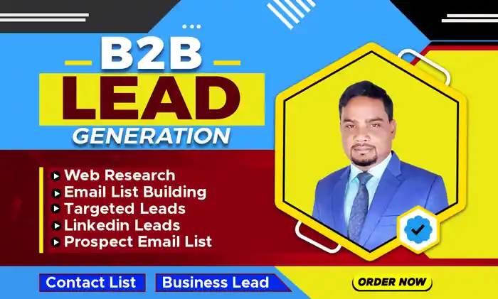 I can do b2b lead generation, list building, lead generation, LinkedIn leads