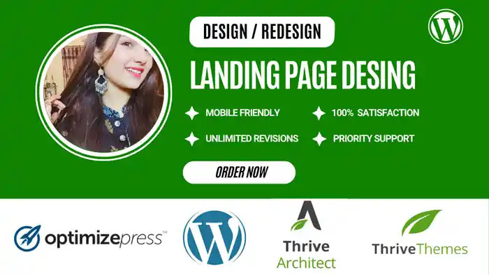 I can create responsive wordpress landing page design