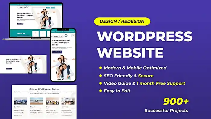 I can build all type of responsive WordPress website.