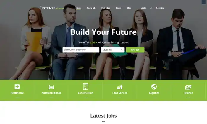 I can design a recruitment wordpress job board website, responsive