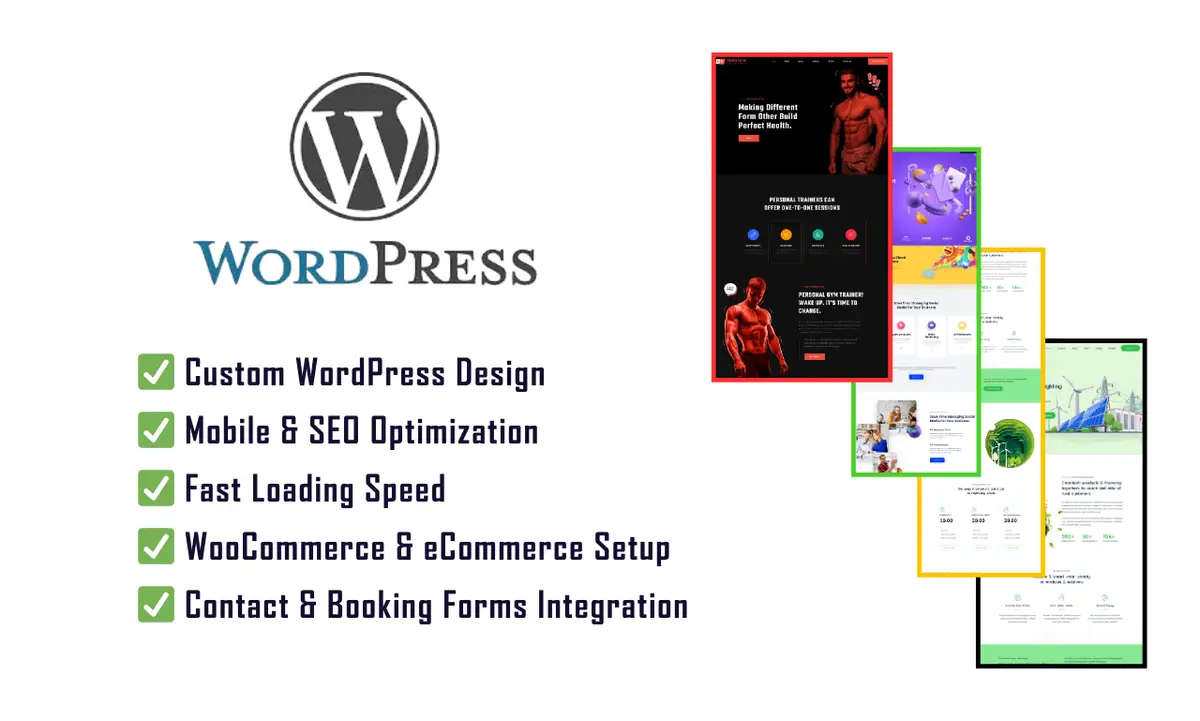 I can design and develop a professional WordPress website