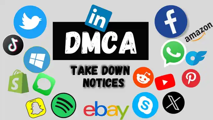 I can Send DMCA takedown notices to remove copyright infringing content