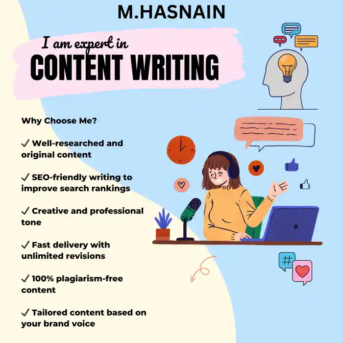 I can write professional researched articles and do content writing.