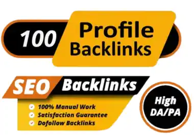 I can 110 Permanent Profile Backlinks Only $9