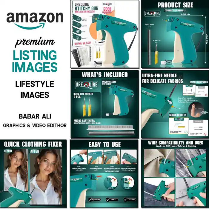 I can Amazon product listing images , A+ content/ EBS and package design