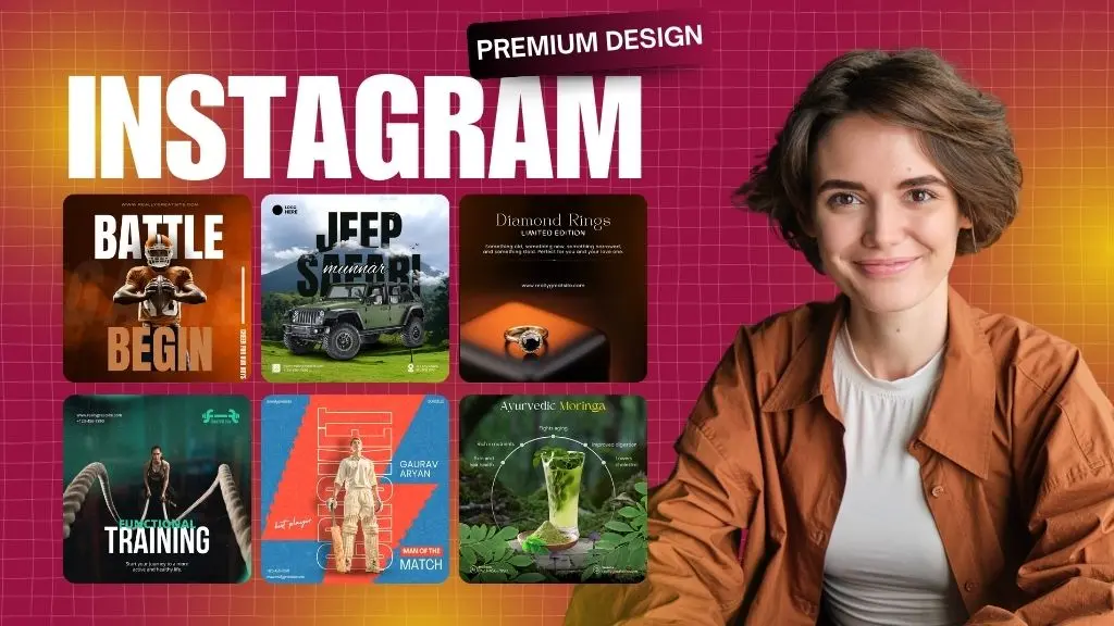 I can design premium quality instagram posts