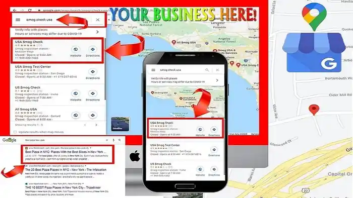 I can setup google business maps with apple maps business rankings