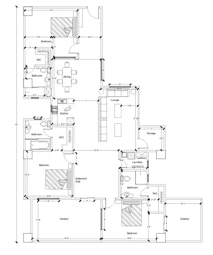 I can draft autocad 2d architectural floor plan drawing, elevation
