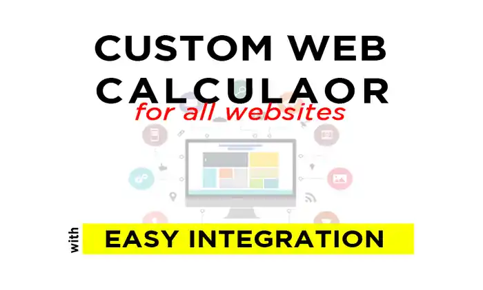 I can build custom web calculator or web application