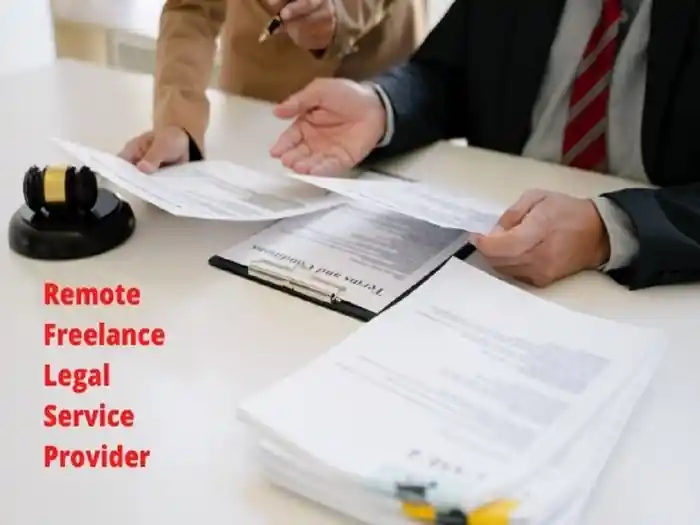 I can work as a paralegal project manager & freelance legal service provider