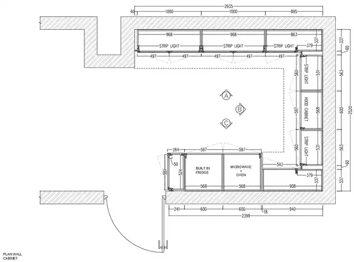 I can do kitchen technical drawing for mill work.