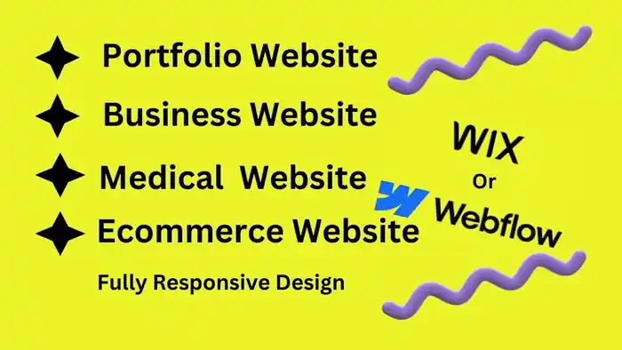 I can convert your website from Figma to Webflow, Wix or ecommerce website