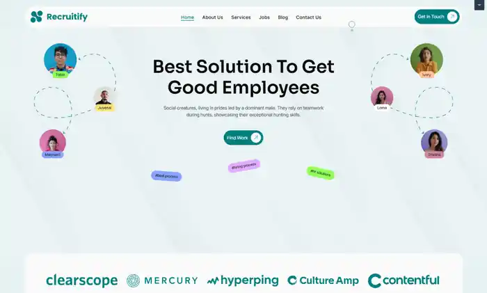 I can design a recruitment wordpress job board website, responsive