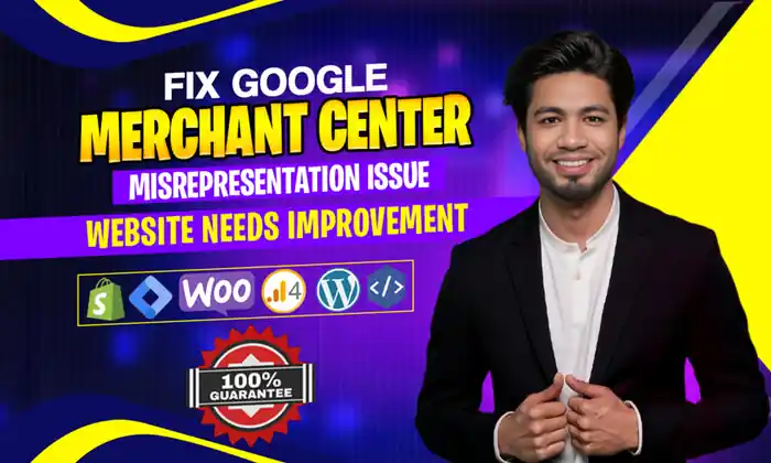 I can fix google merchant center suspension misrepresentation issue