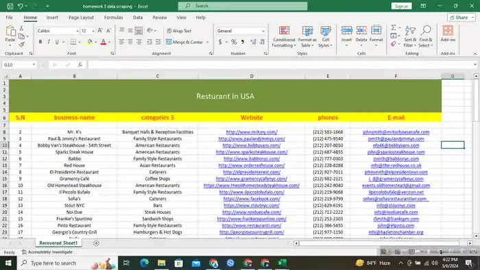 I can do b2b lead generation and email list building services