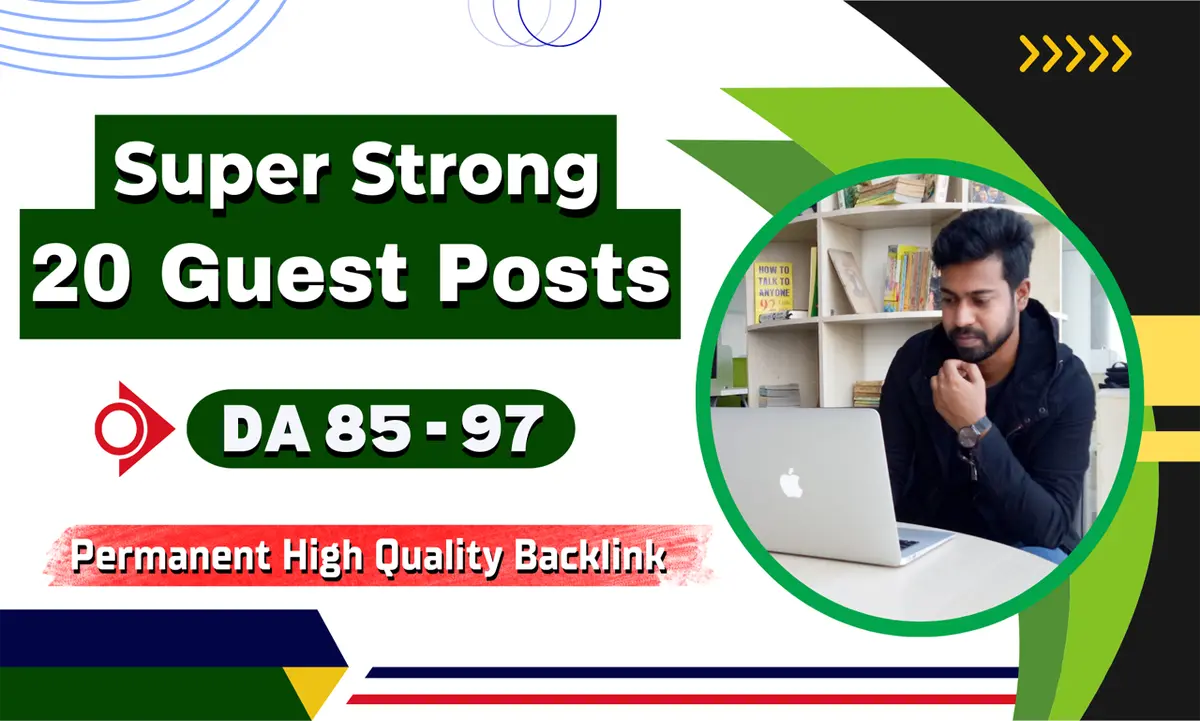 I can Write and Publish 20 Guest Posts on Google Approved Website in High DA