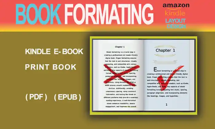 I can book cover design and book formatting 