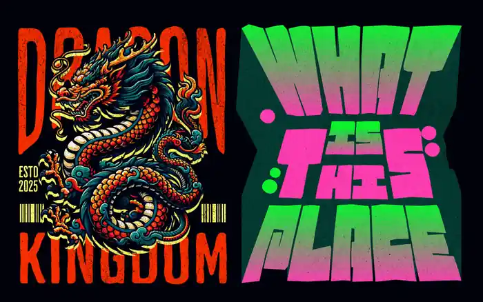 I can I will create amazing t-shirt designs for pod