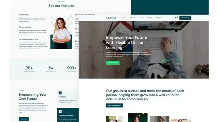 I can build online course website education website elearning website in Wix