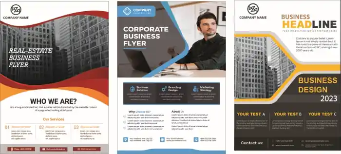 I can design creative flyer, door hanger, rack card, postcard, invitation