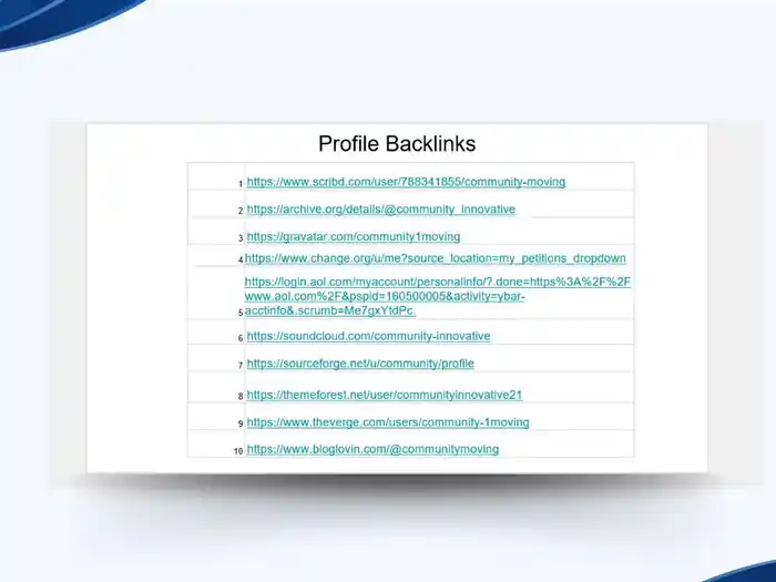 I can give you google friendly backlinks for SEO results