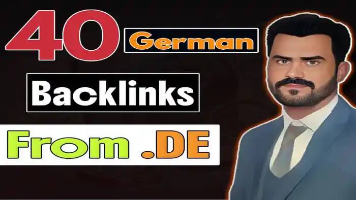 I can Unique 40 german backlinks from dot de domains for your site