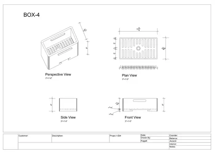 I can draft millwork shop drawings for custom project