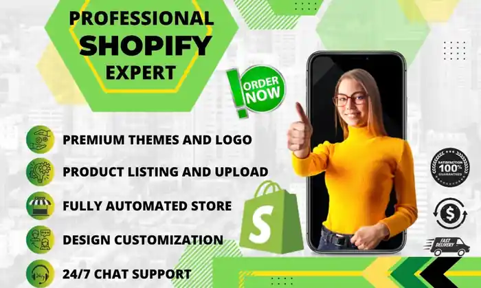 I can Build a Professional Shopify Store for Your Business