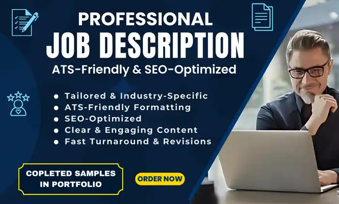 I can write a professional job description to attract top talent