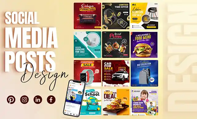 I can be your Monthly Social Media Manager & Designer