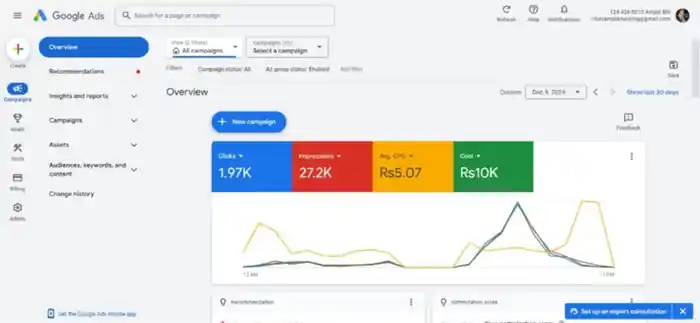 I can create facebook instagram youtube tiktok ad google search campaign