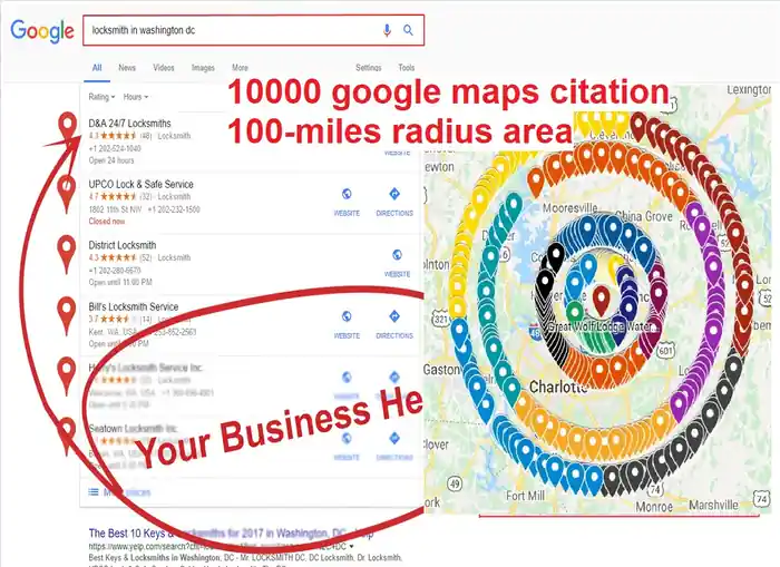 I can build up 10,000 google maps citations for gmb ranking and local