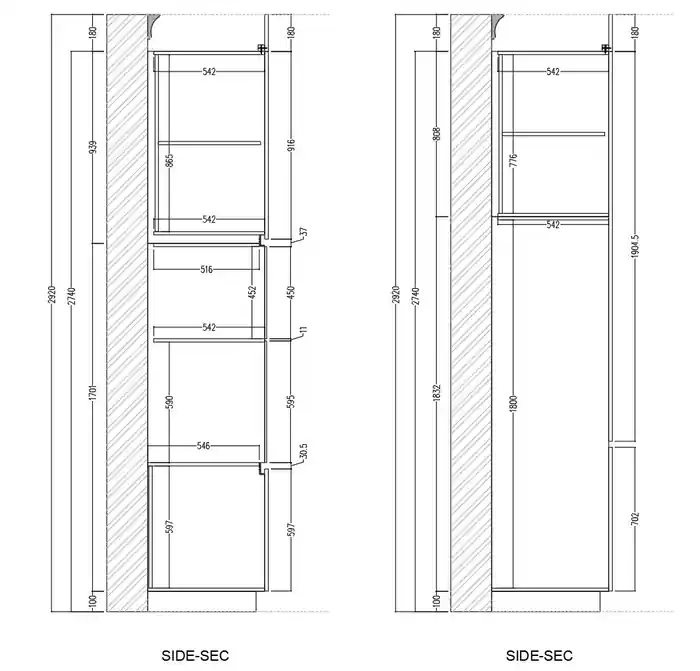 I can do kitchen technical drawing for mill work.