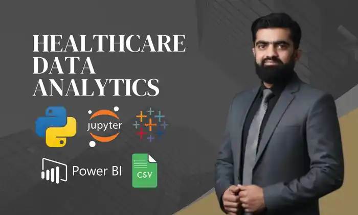 I can perform Healthcare data analytics in Python,Power BI and Tableau