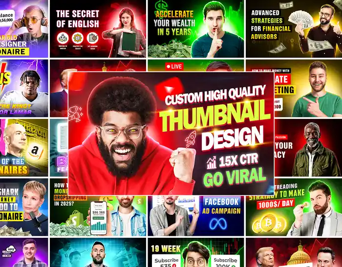 I can do Professional YouTube Thumbnail Design