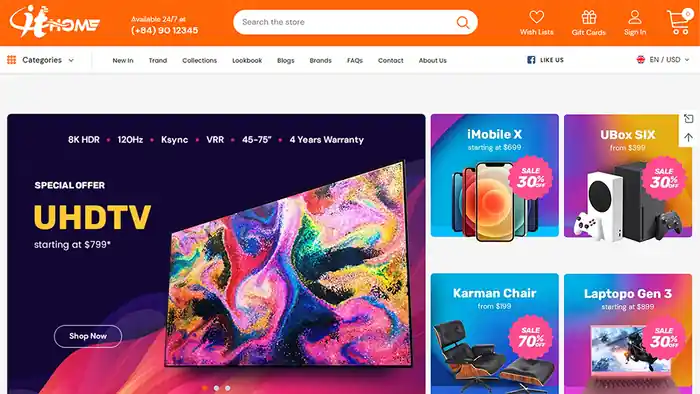 I can A Modern Shopify Dropshipping or Multi-vendor Website