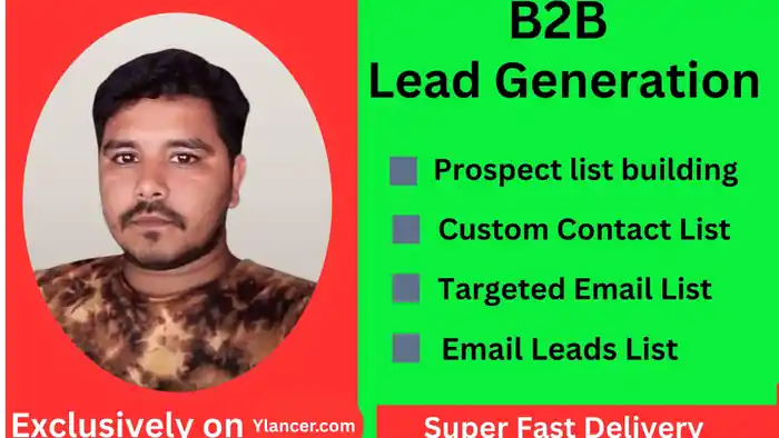 I can create a list of b2b leads/ prospect list/ contact list