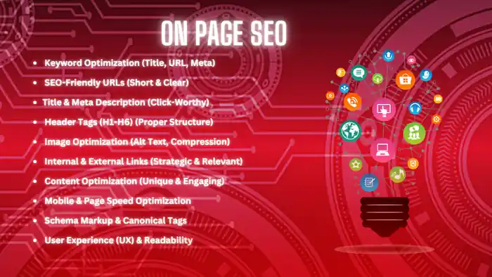 I can optimize your site with on-page & technical SEO