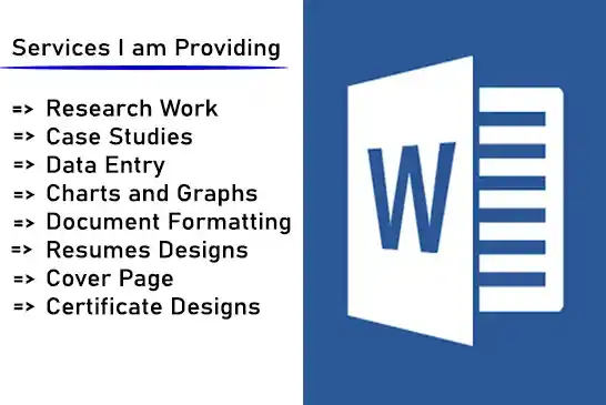 I can do any work related microsoft word, image or pdf to word, fromatting