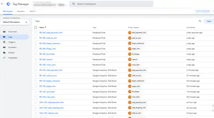I can setup facebook pixel, server side, google analytics4 with gtm