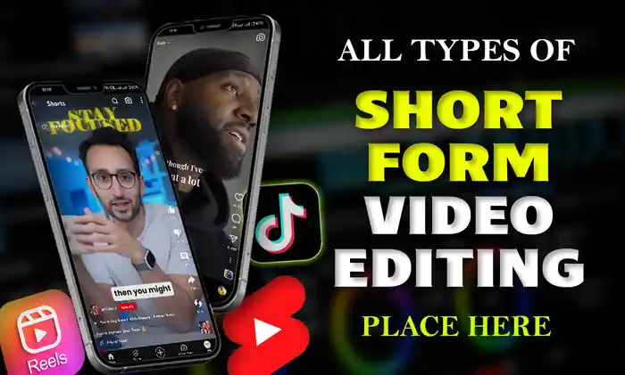 I can Edit short form videos for TikTok, reals and YouTube shorts