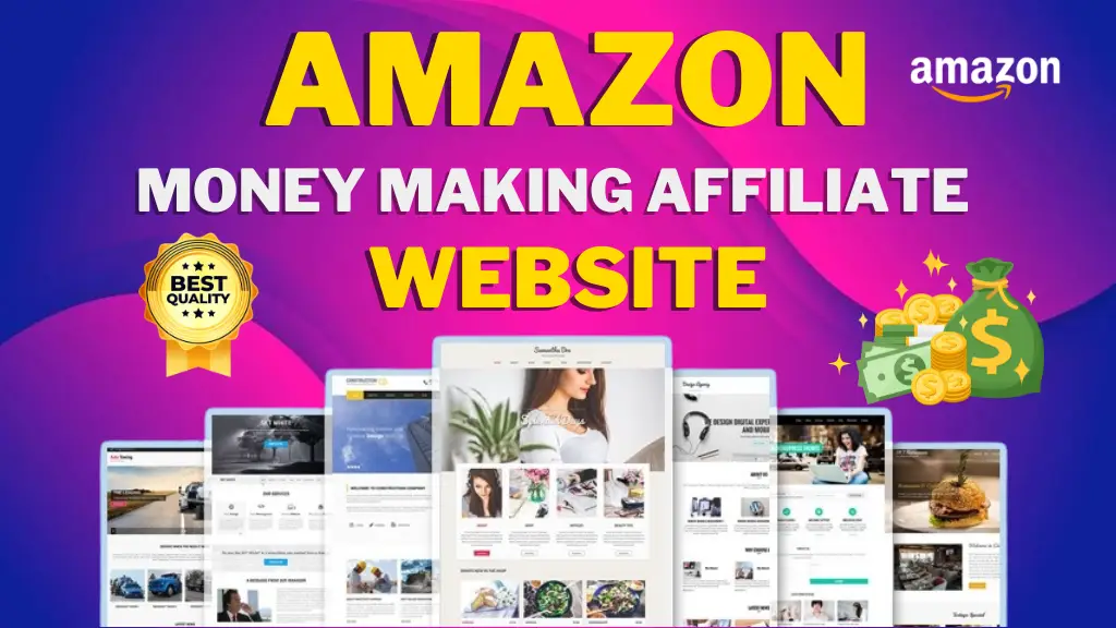 I can design amazon affiliate website for affiliate marketing with wordpress