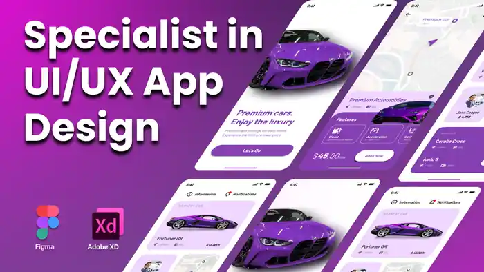 I can do UI UX design for web & app with UX research in Figma