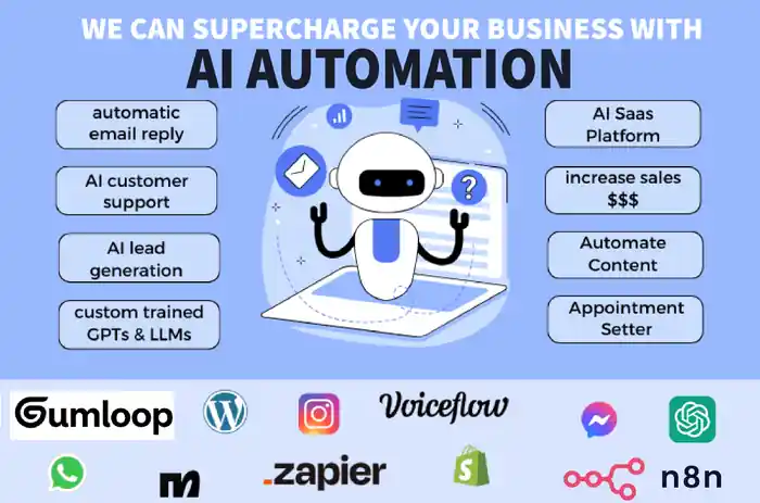 I can automate your workflows using ai tools like gumloop make and n8n