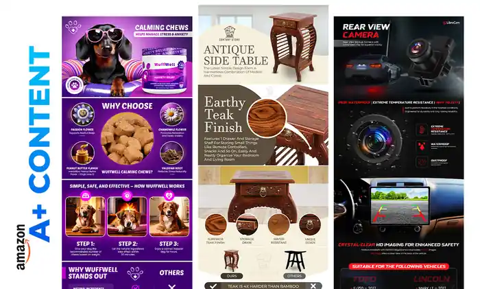 I can design Amazon A+ Content & Listing Images